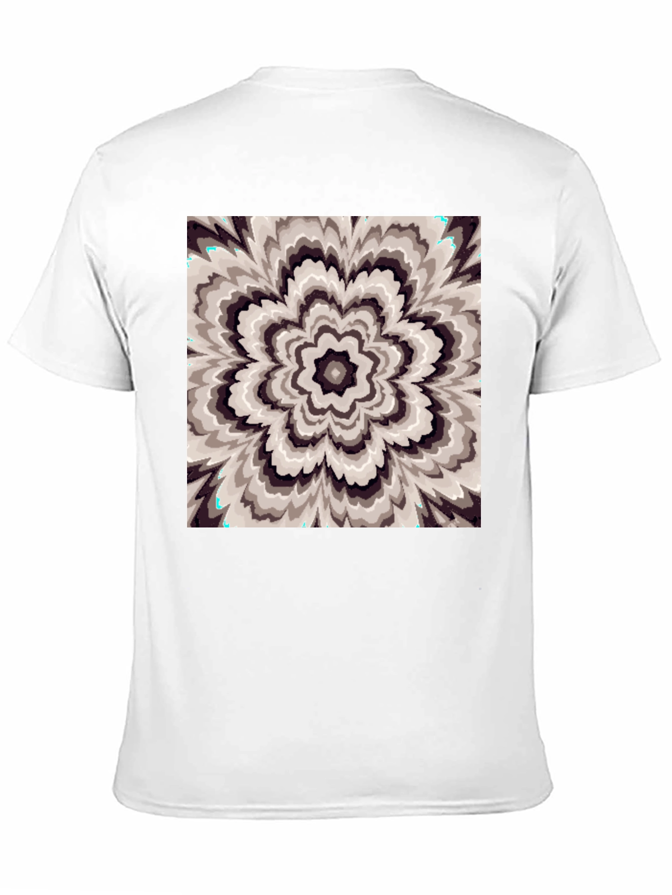 Abstract Floral Graphic Print T-Shirt - Black