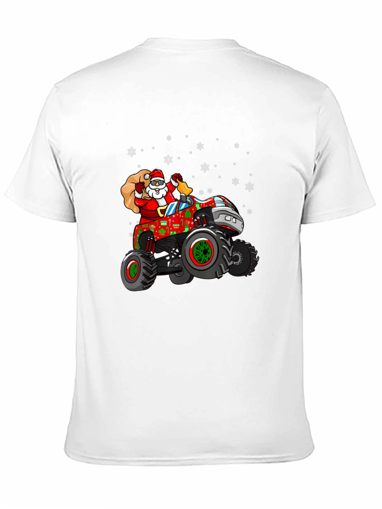 Santa Monster Truck Christmas T-Shirt