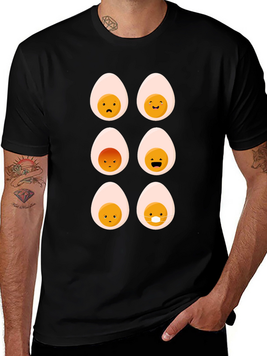 Egg-cellent Mood T-Shirt - Unique Emoji Graphic Tee