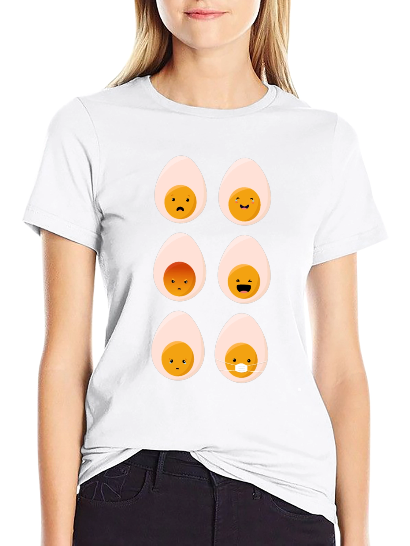 Egg-cellent Mood T-Shirt - Unique Emoji Graphic Tee