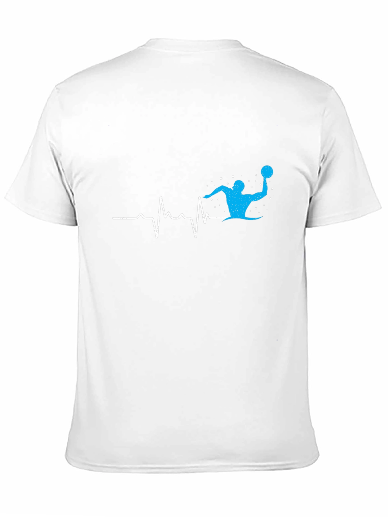 Water Polo Heartbeat T-Shirt - Black