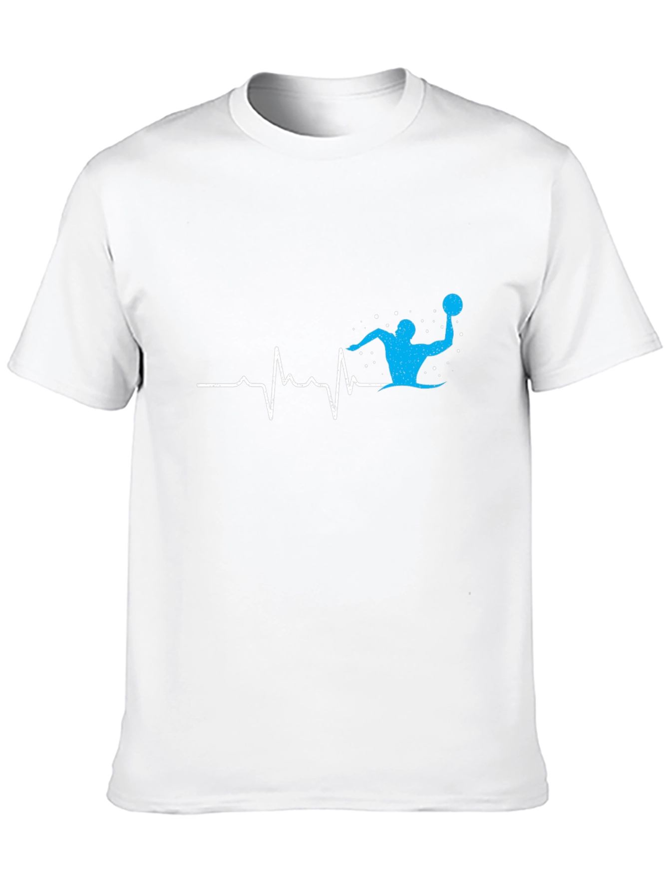 Water Polo Heartbeat T-Shirt - Black