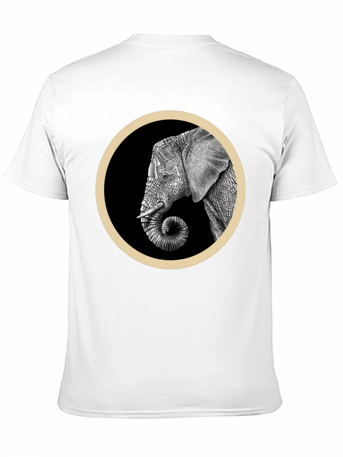 Elephant Graphic T-Shirt - Stylish Black Tee
