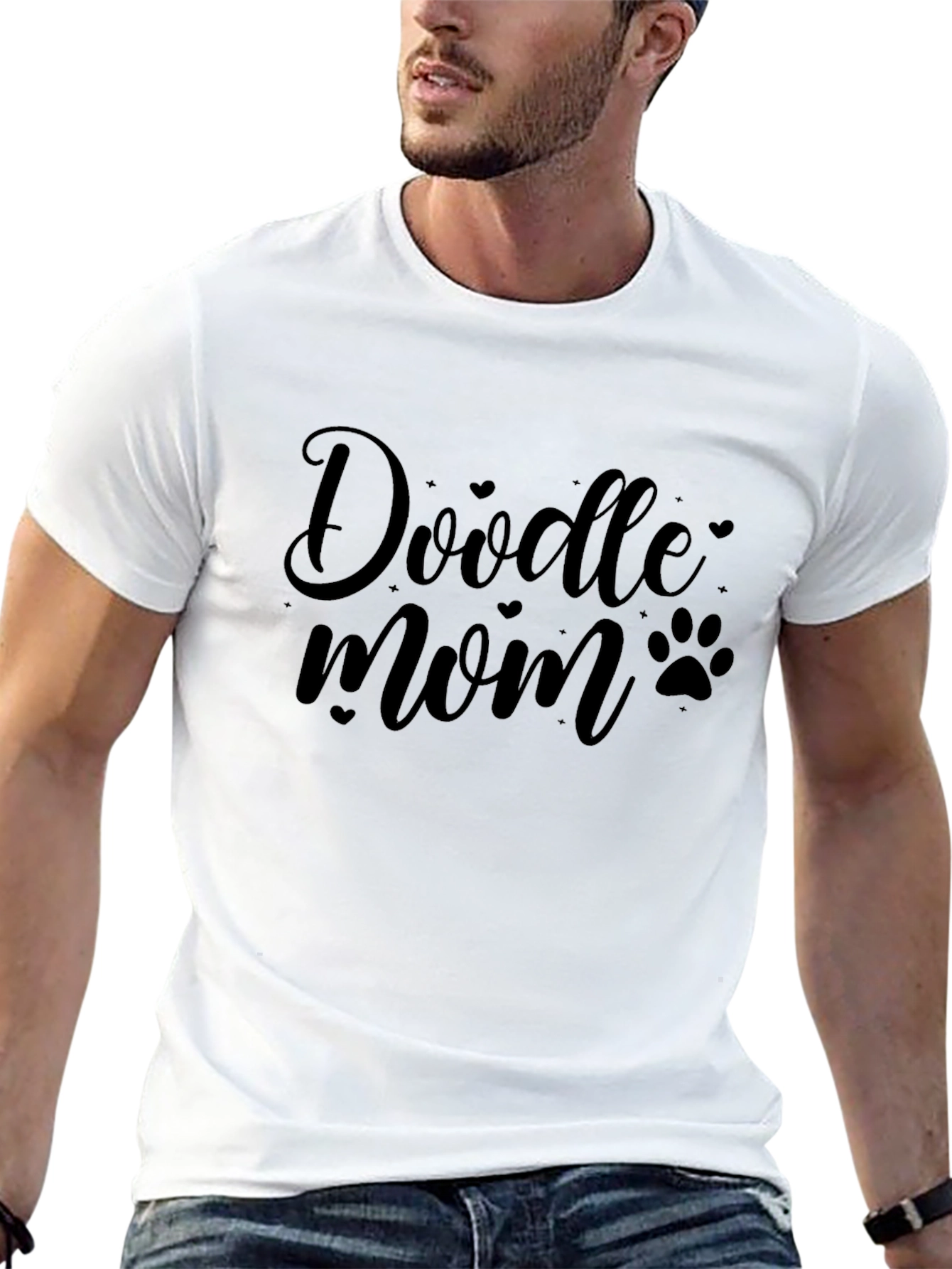 Doodle Mom Black T-Shirt