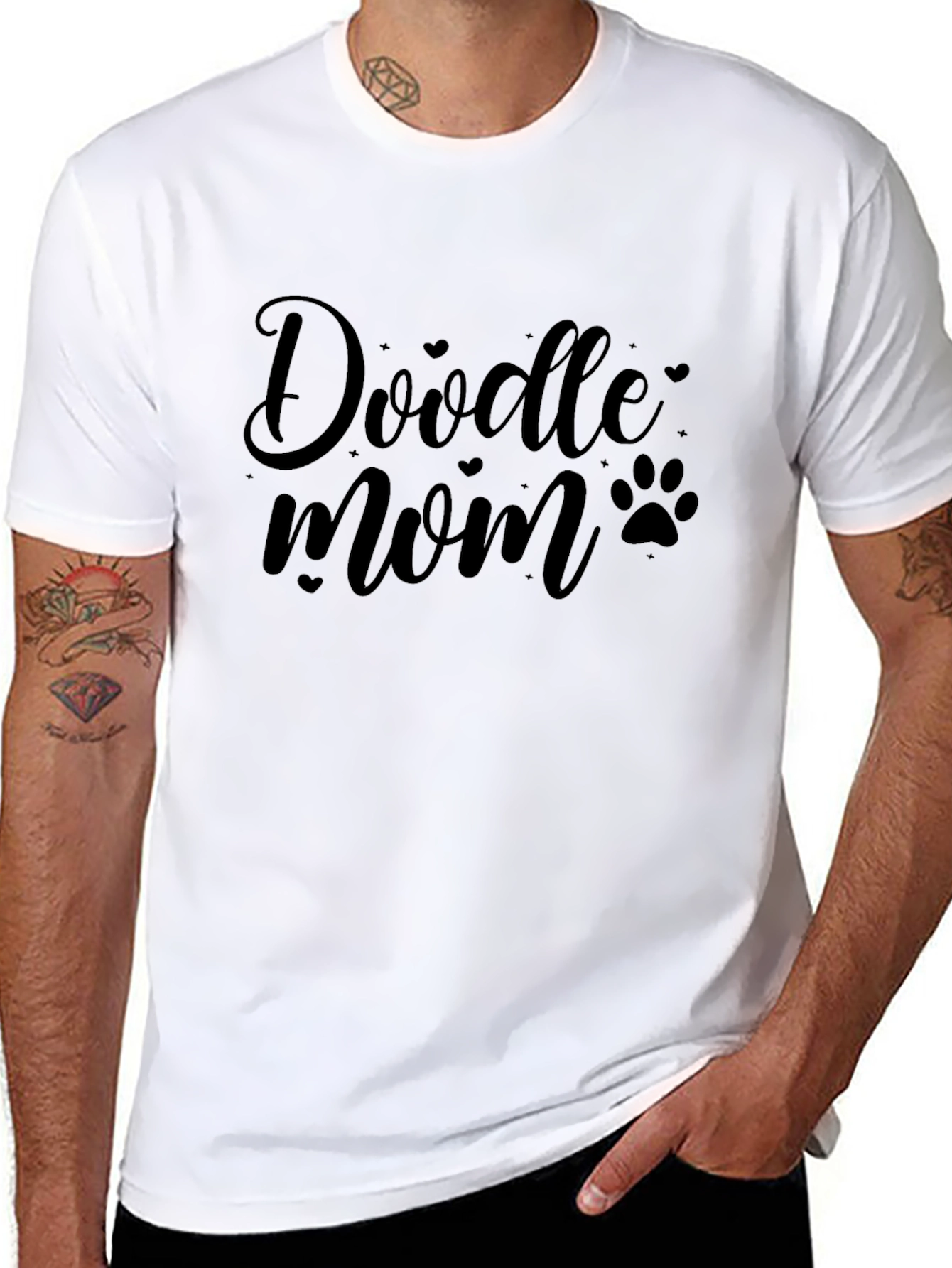 Doodle Mom Black T-Shirt