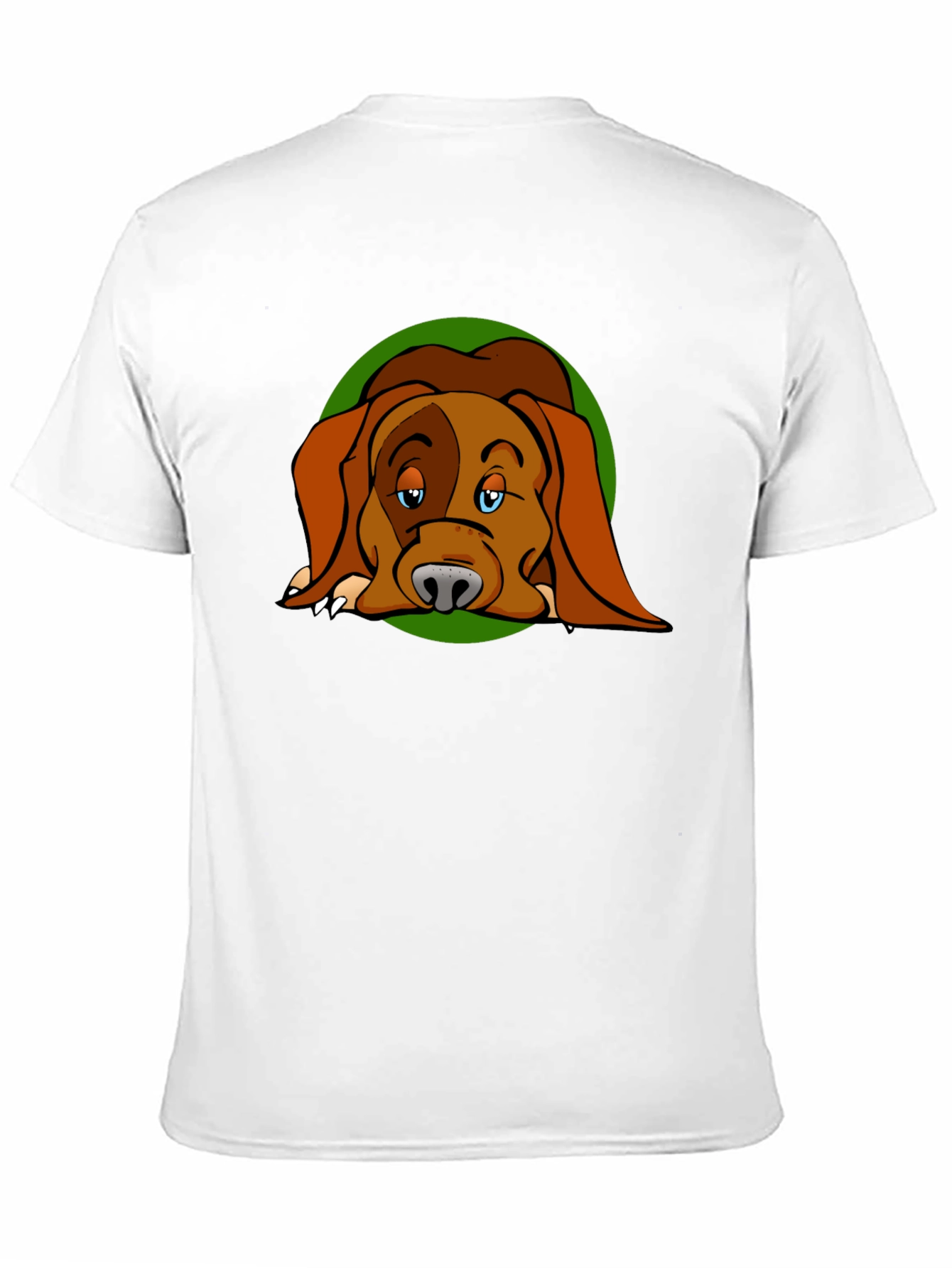 Dog Cartoon Graphic Black T-Shirt