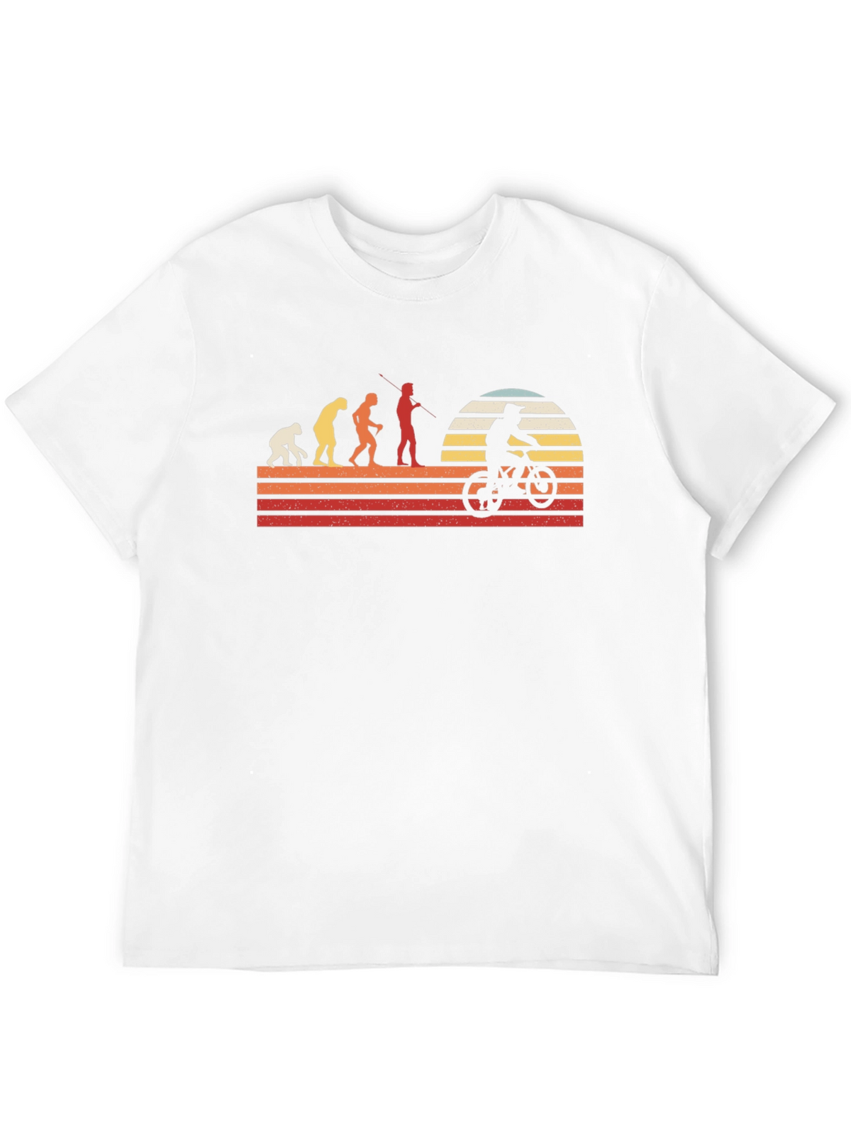 Evolution of Biking Graphic Tee - Black