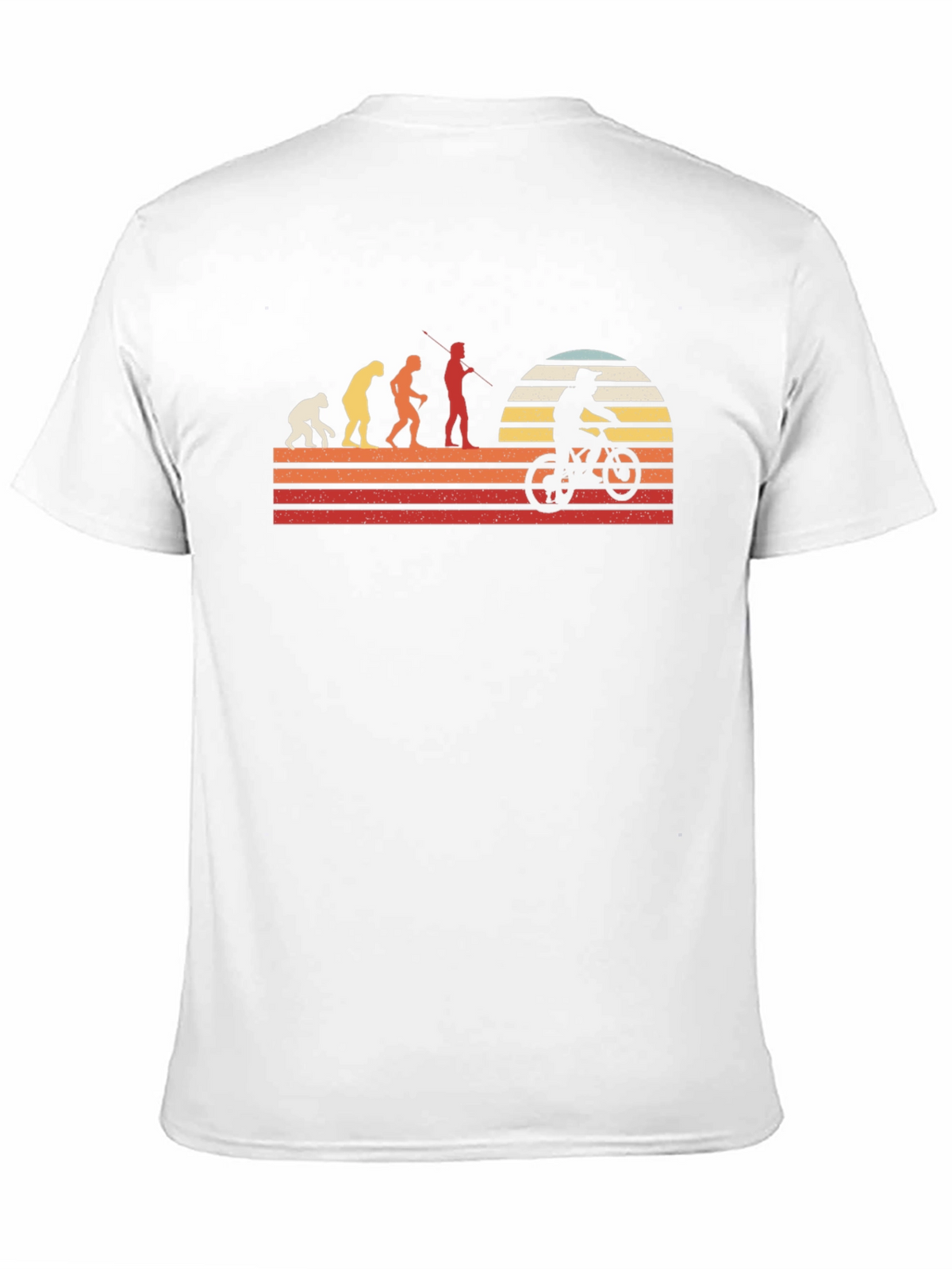 Evolution of Biking Graphic Tee - Black