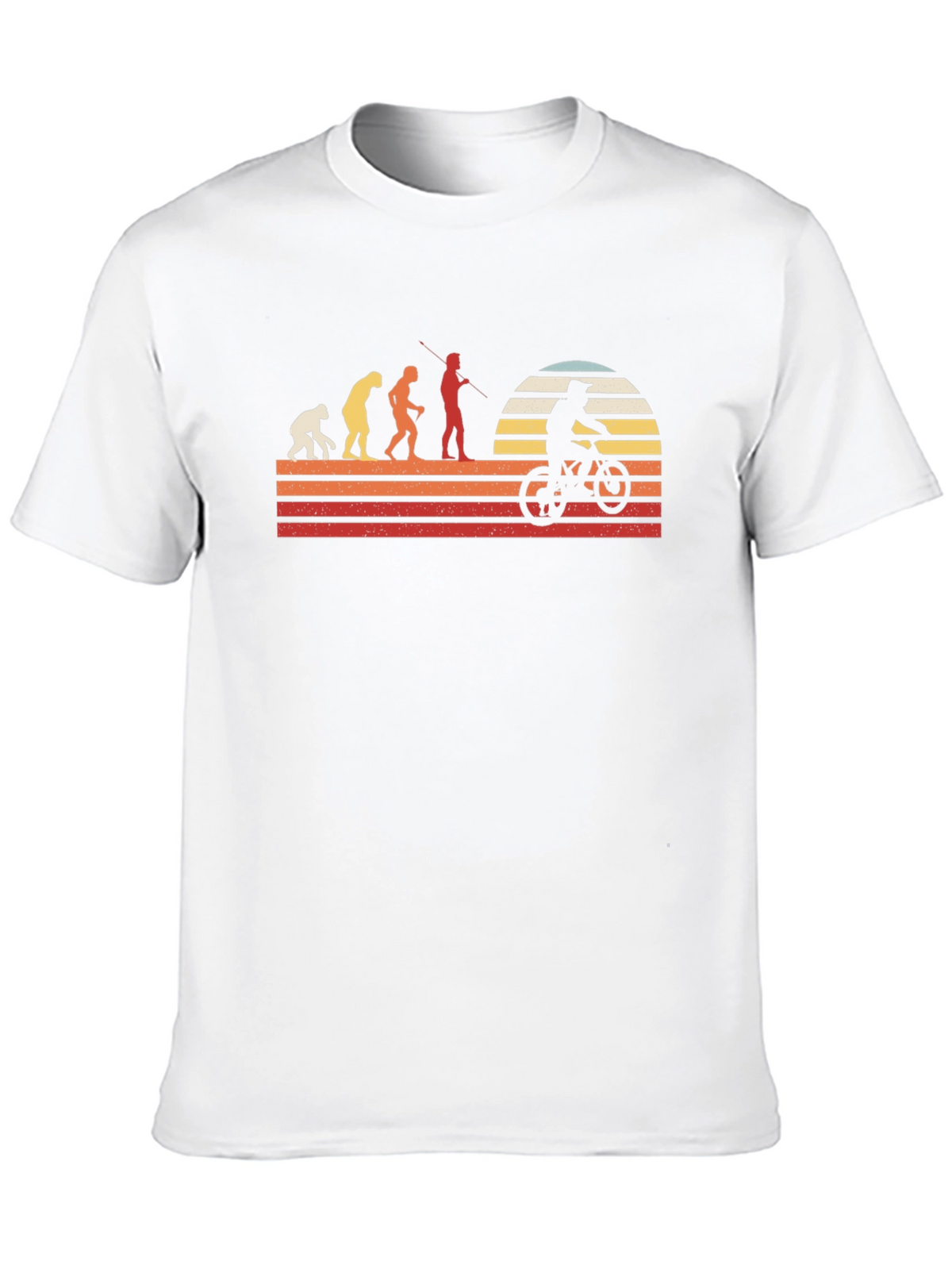 Evolution of Biking Graphic Tee - Black