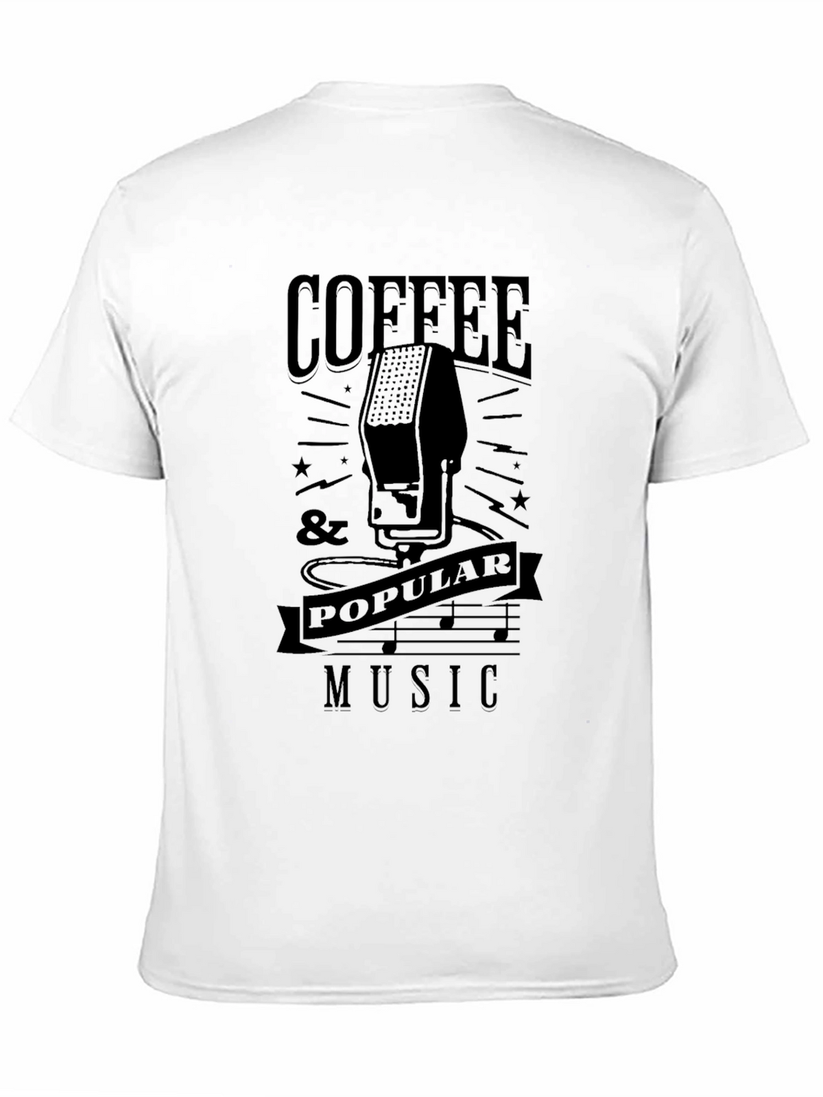 Coffee & Popular Music Graphic T-Shirt