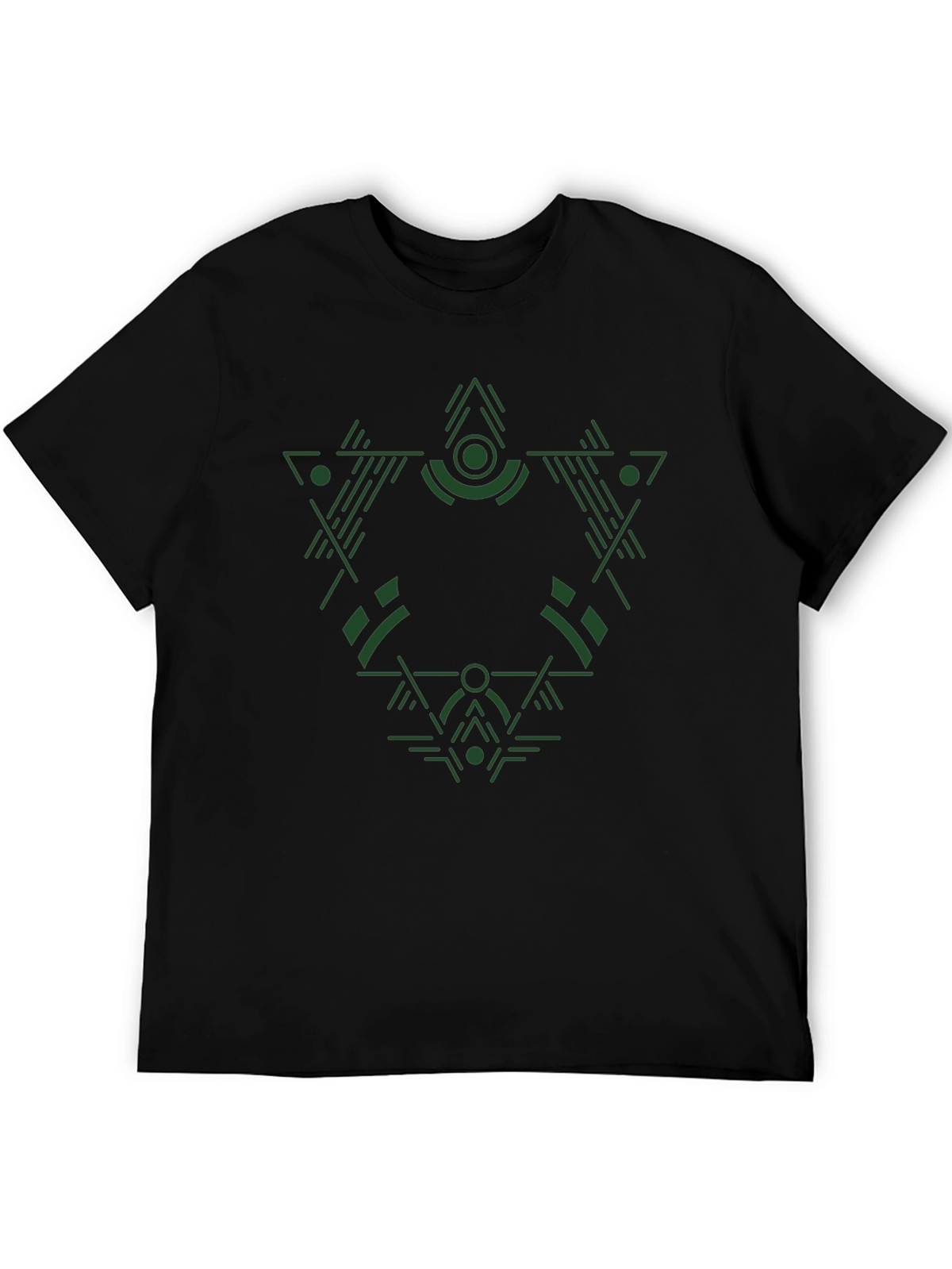 Geometric Green Graphic Tee