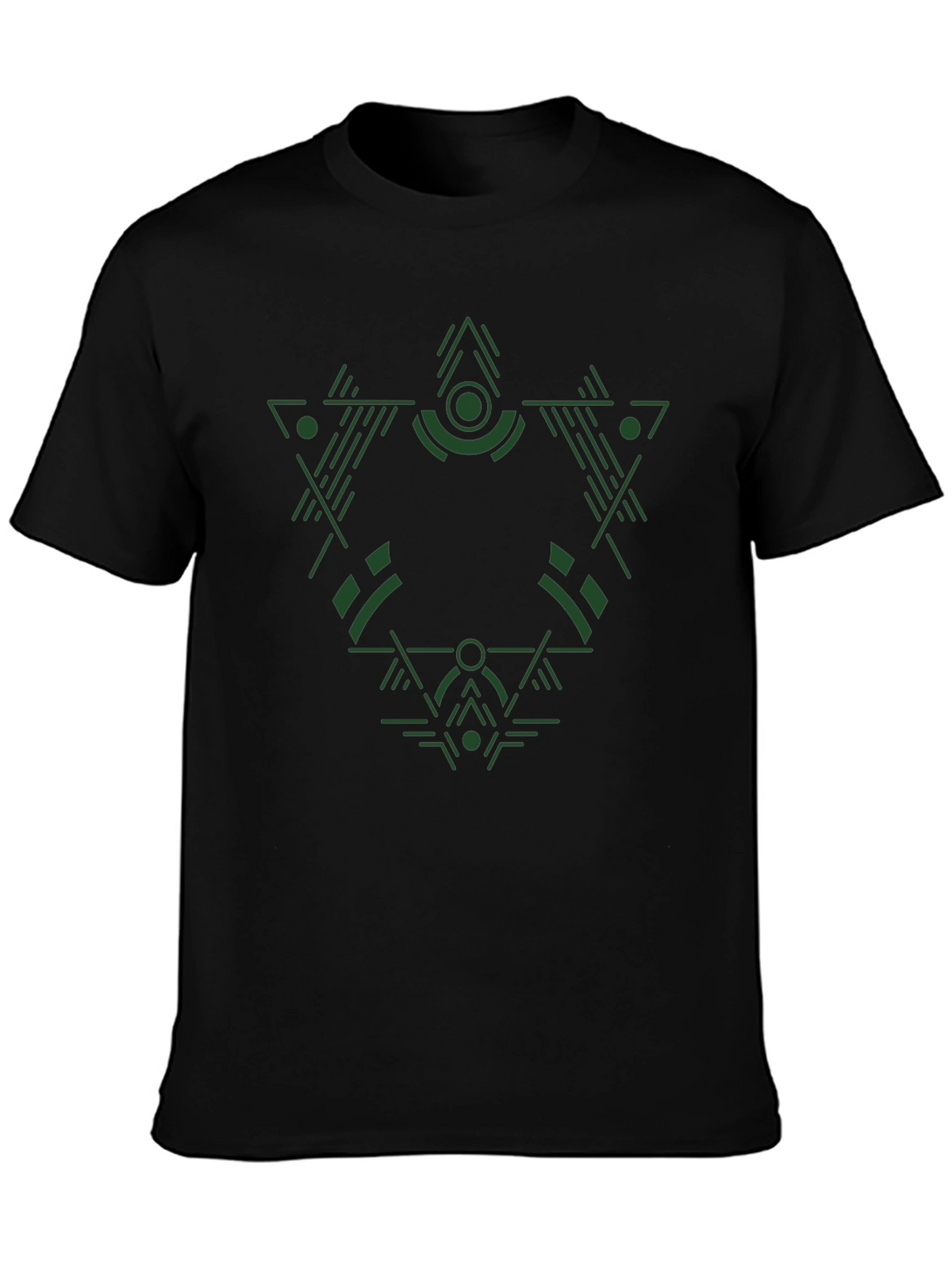 Geometric Green Graphic Tee