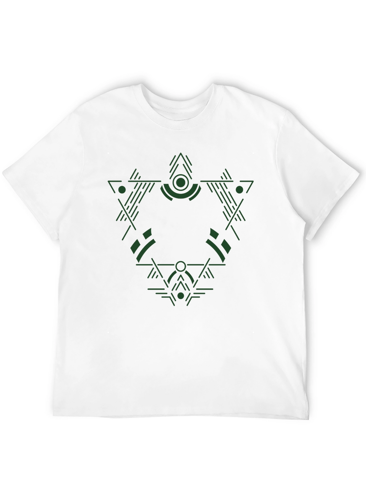 Geometric Green Graphic Tee