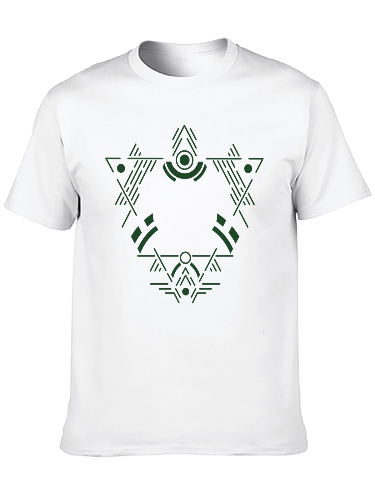 Geometric Green Graphic Tee