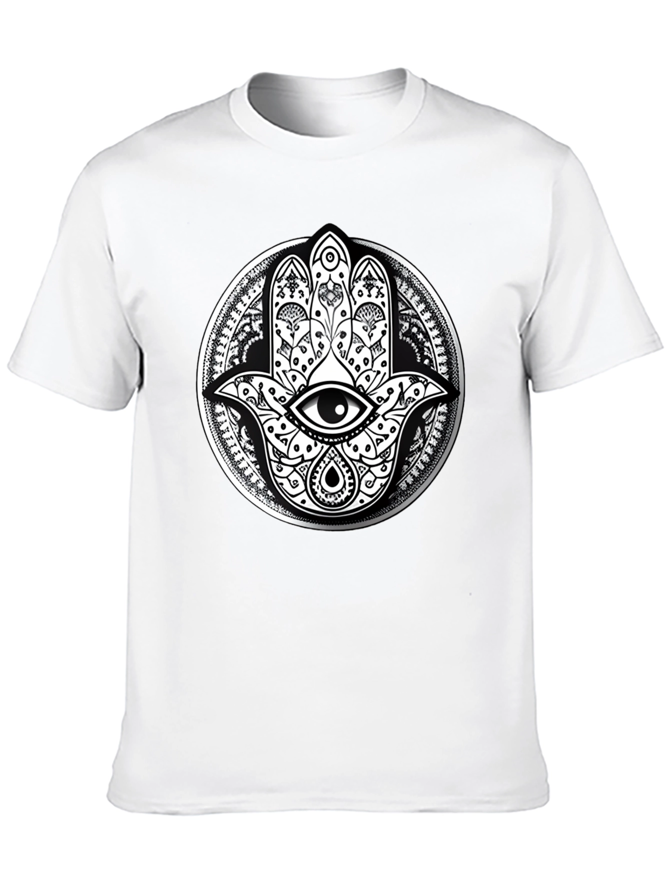 Hamsa Hand Graphic Tee - Eye Protection Print Shirt
