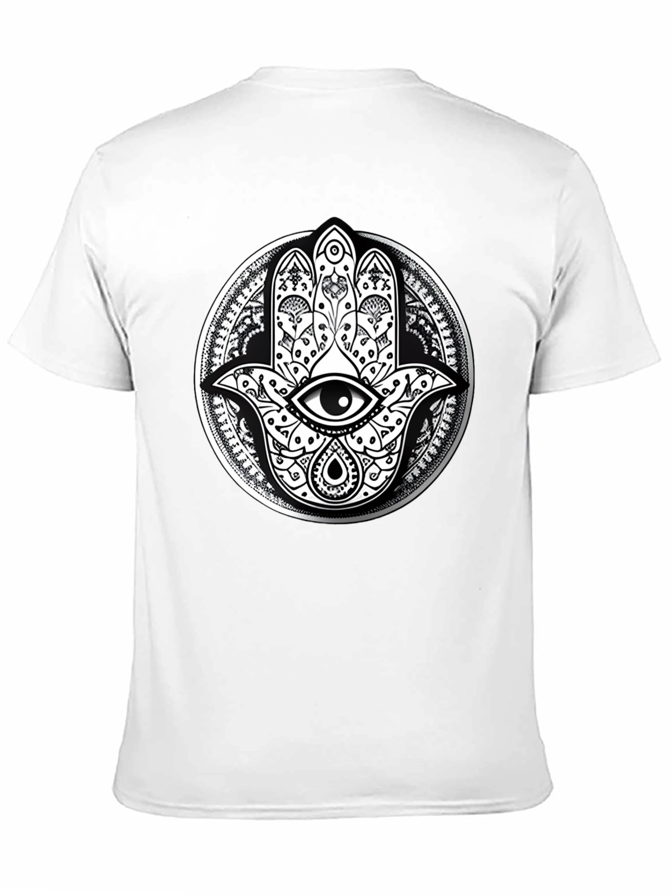 Hamsa Hand Graphic Tee - Eye Protection Print Shirt