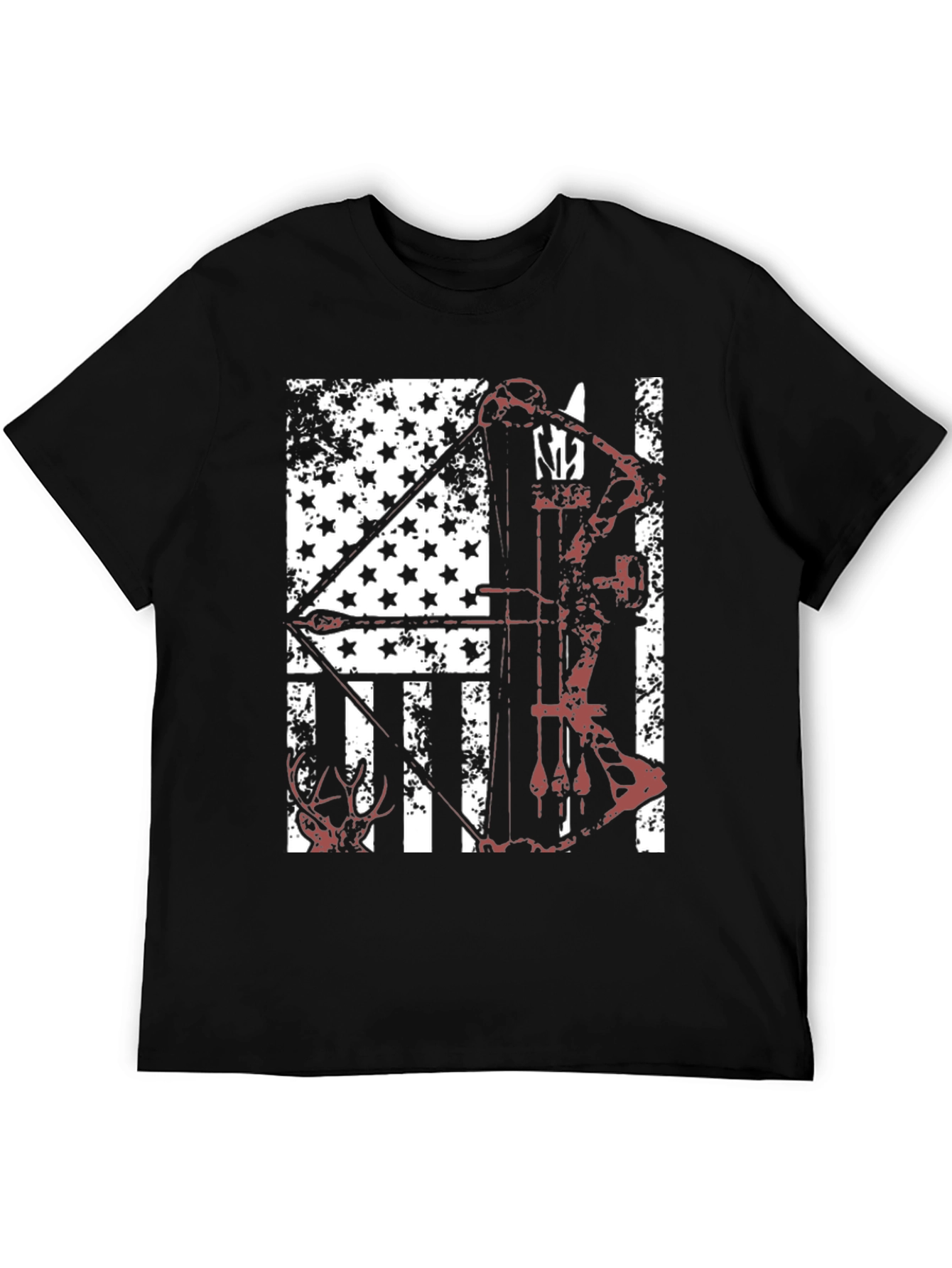 American Flag Bow Hunting T-Shirt