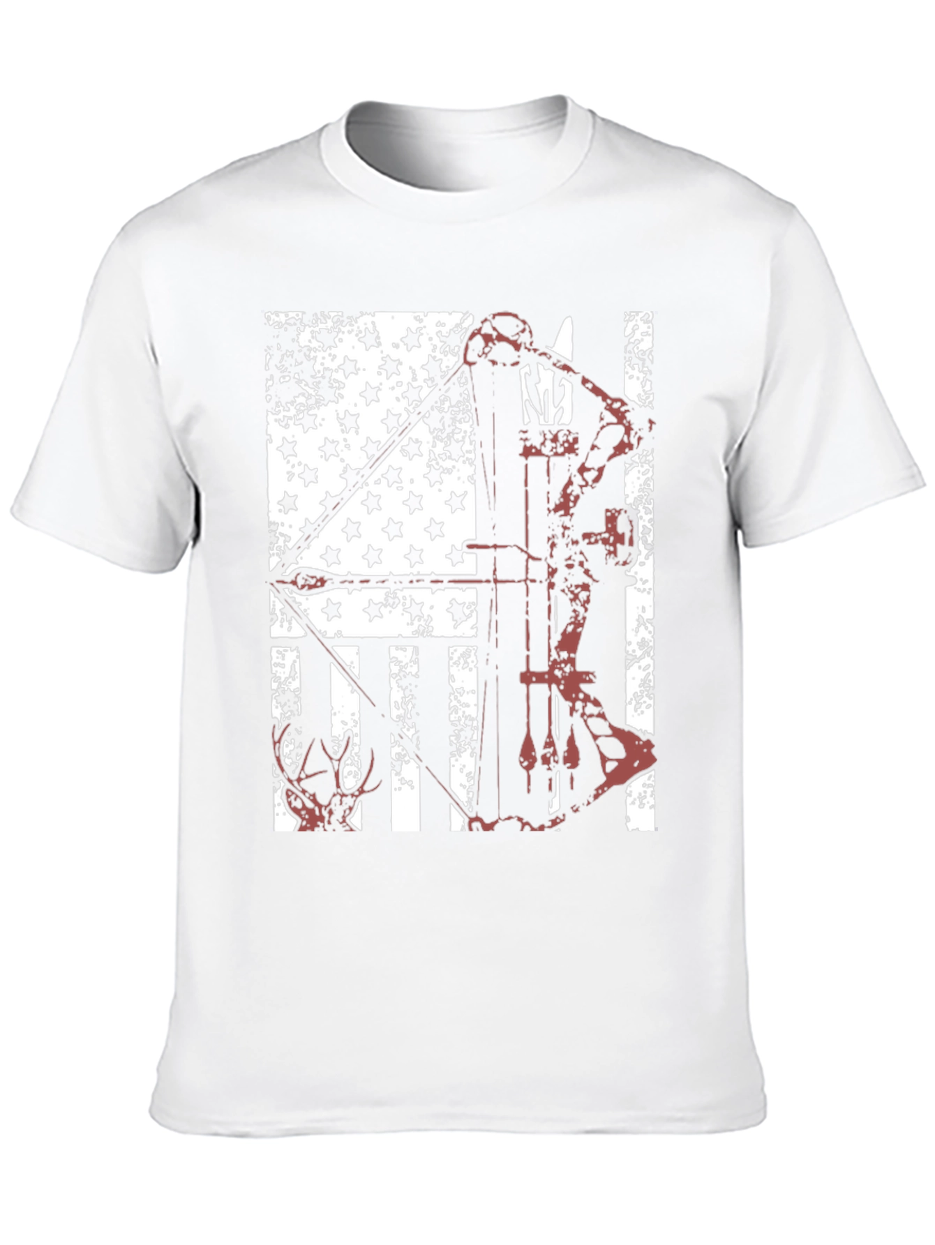 American Flag Bow Hunting T-Shirt