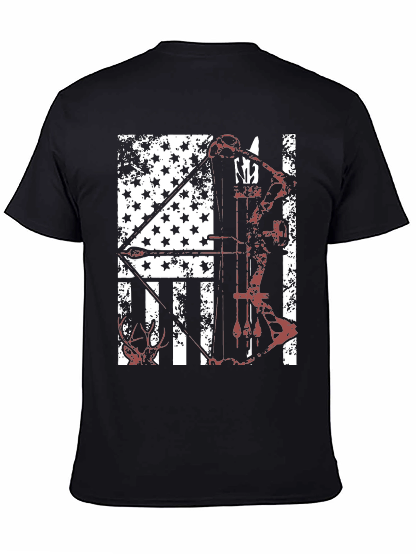 American Flag Bow Hunting T-Shirt