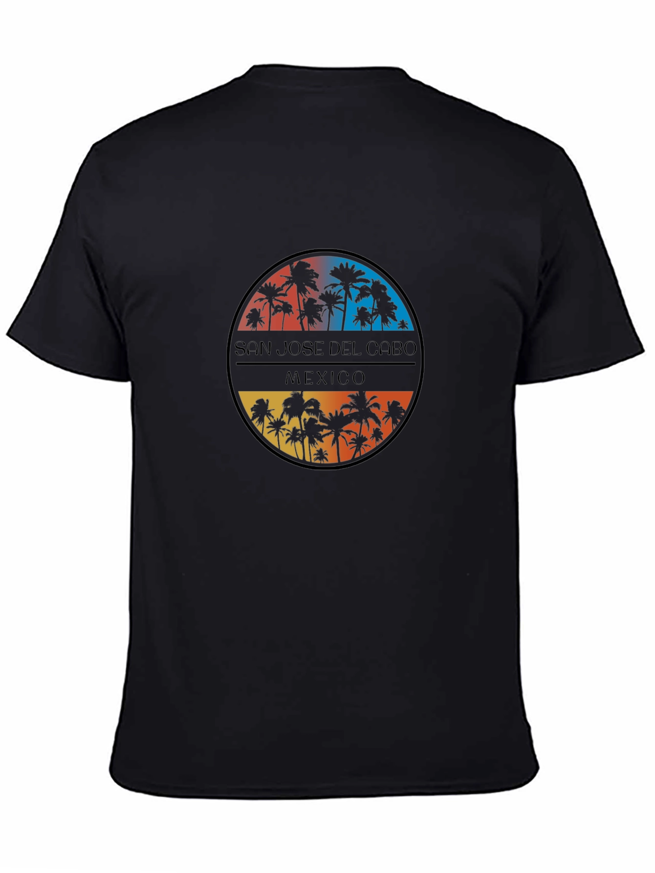 San Jose del Cabo Mexico Palm Tree Black T-Shirt