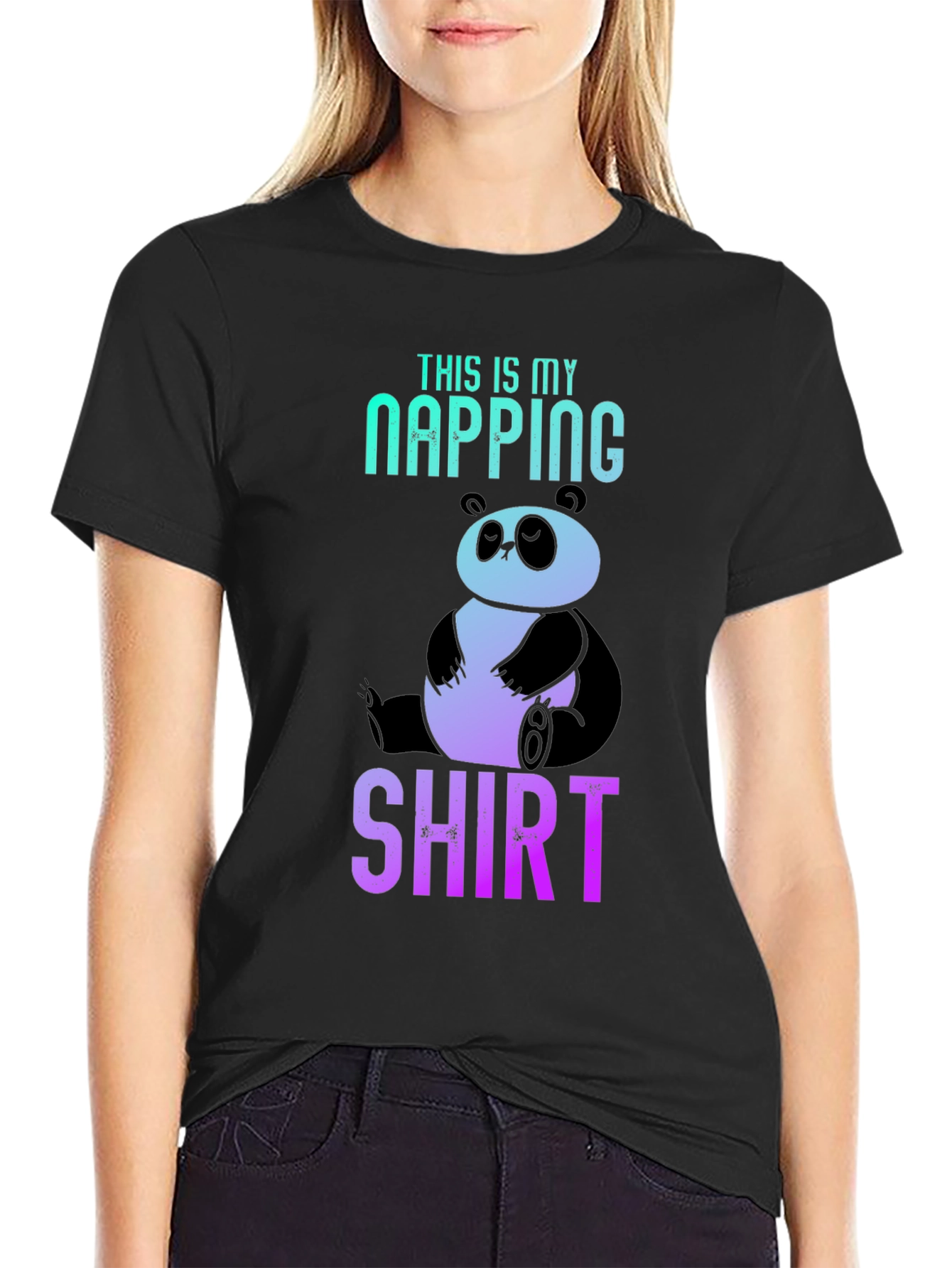 Napping Panda T-Shirt - Funny Sleep Shirt