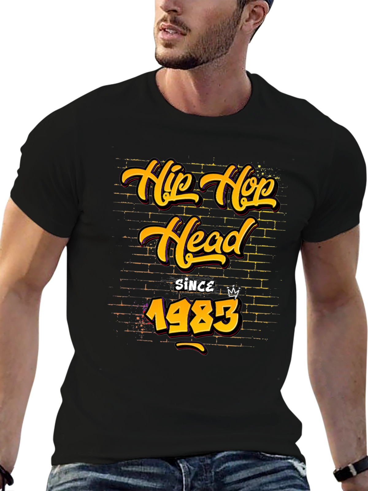 Hip Hop Head Since 1983 Graphic T-Shirt