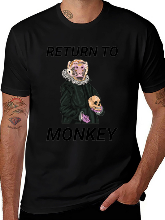 Return to Monkey Graphic T-Shirt - Black