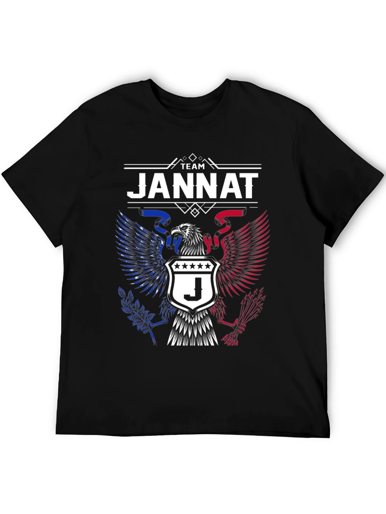 Team Jannat Eagle Crest Graphic T-Shirt
