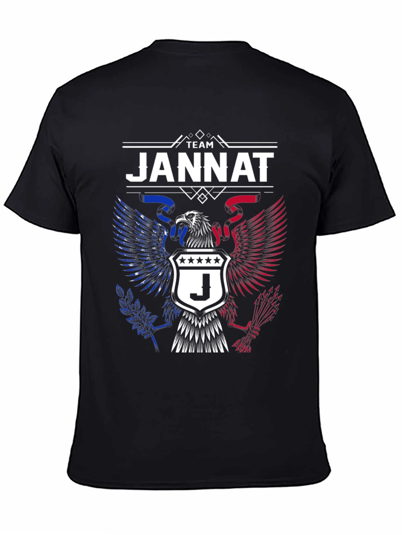 Team Jannat Eagle Crest Graphic T-Shirt