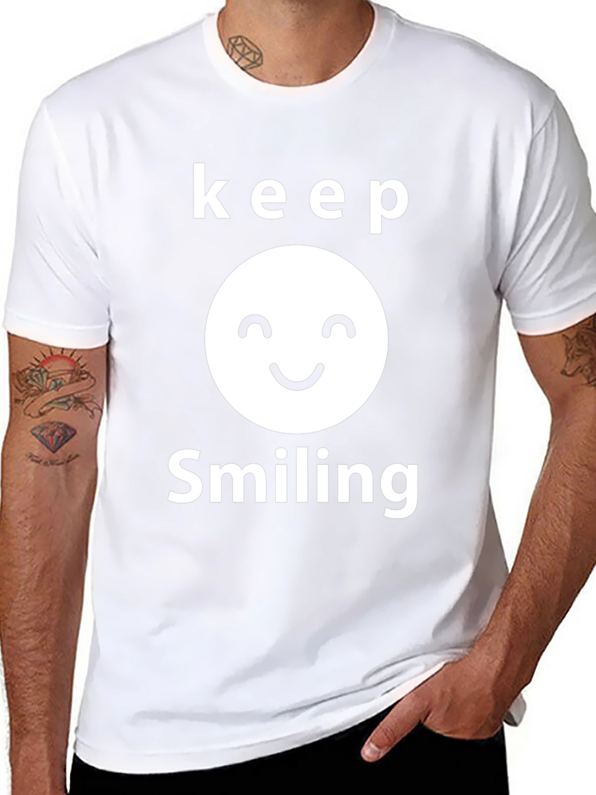 Keep Smiling Graphic T-Shirt - Positive Vibes