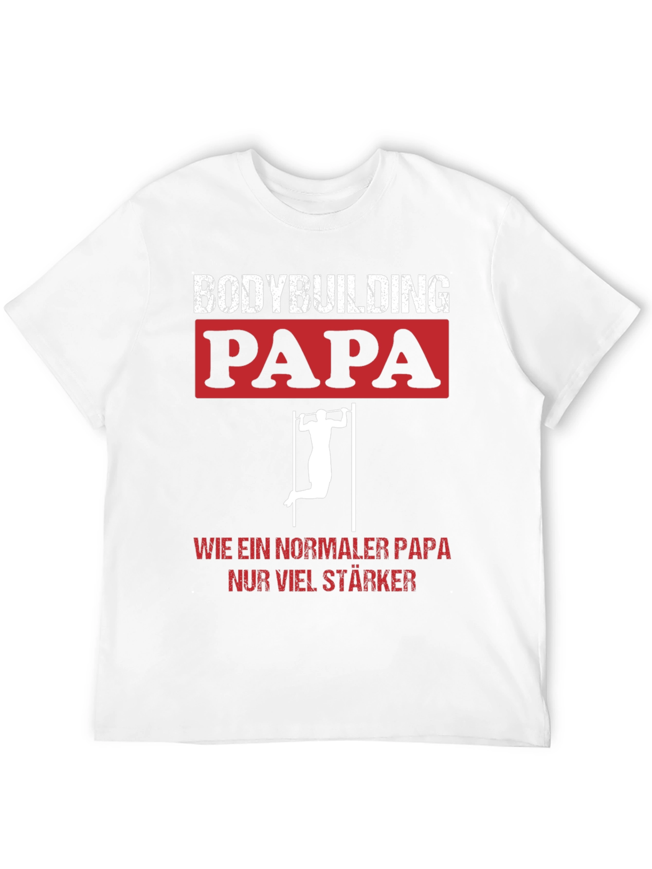 Bodybuilding Papa T-Shirt - Strong Dad Gym Tee