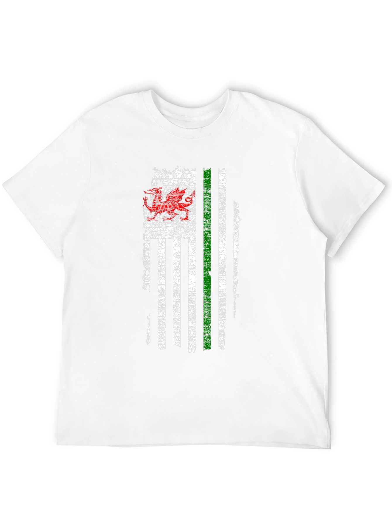 Welsh Dragon American Flag T-Shirt