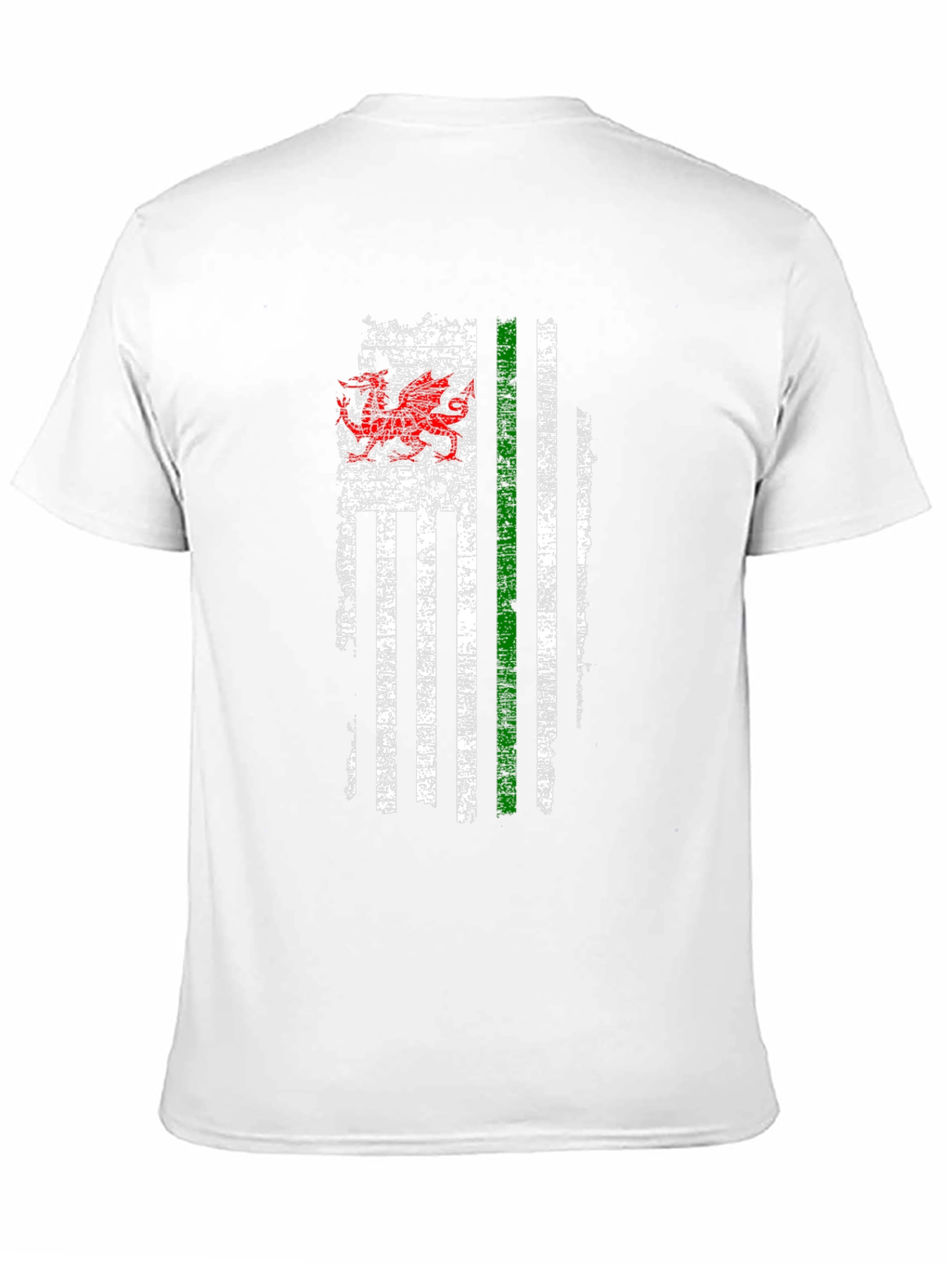 Welsh Dragon American Flag T-Shirt