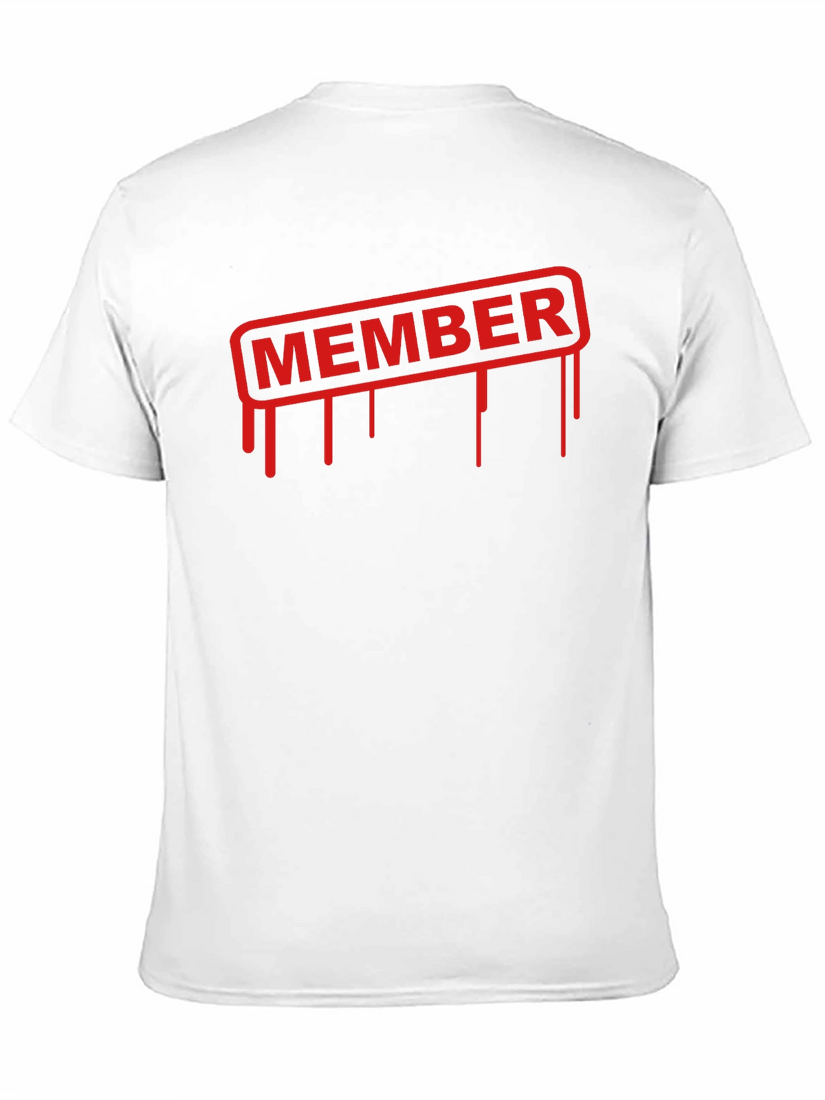 Member Dripping Text Black T-Shirt