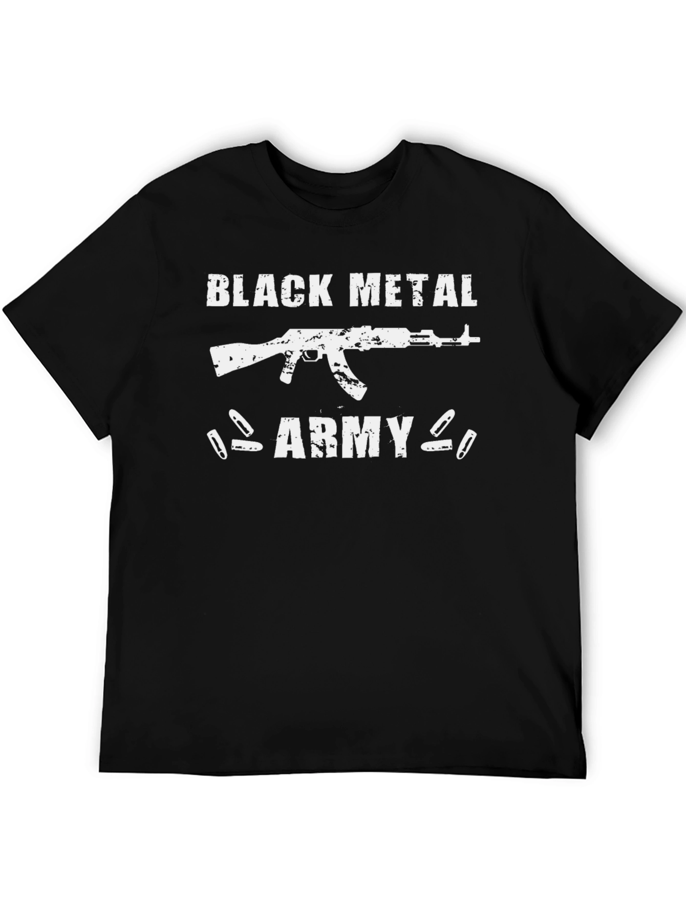 Black Metal Army Graphic T-Shirt