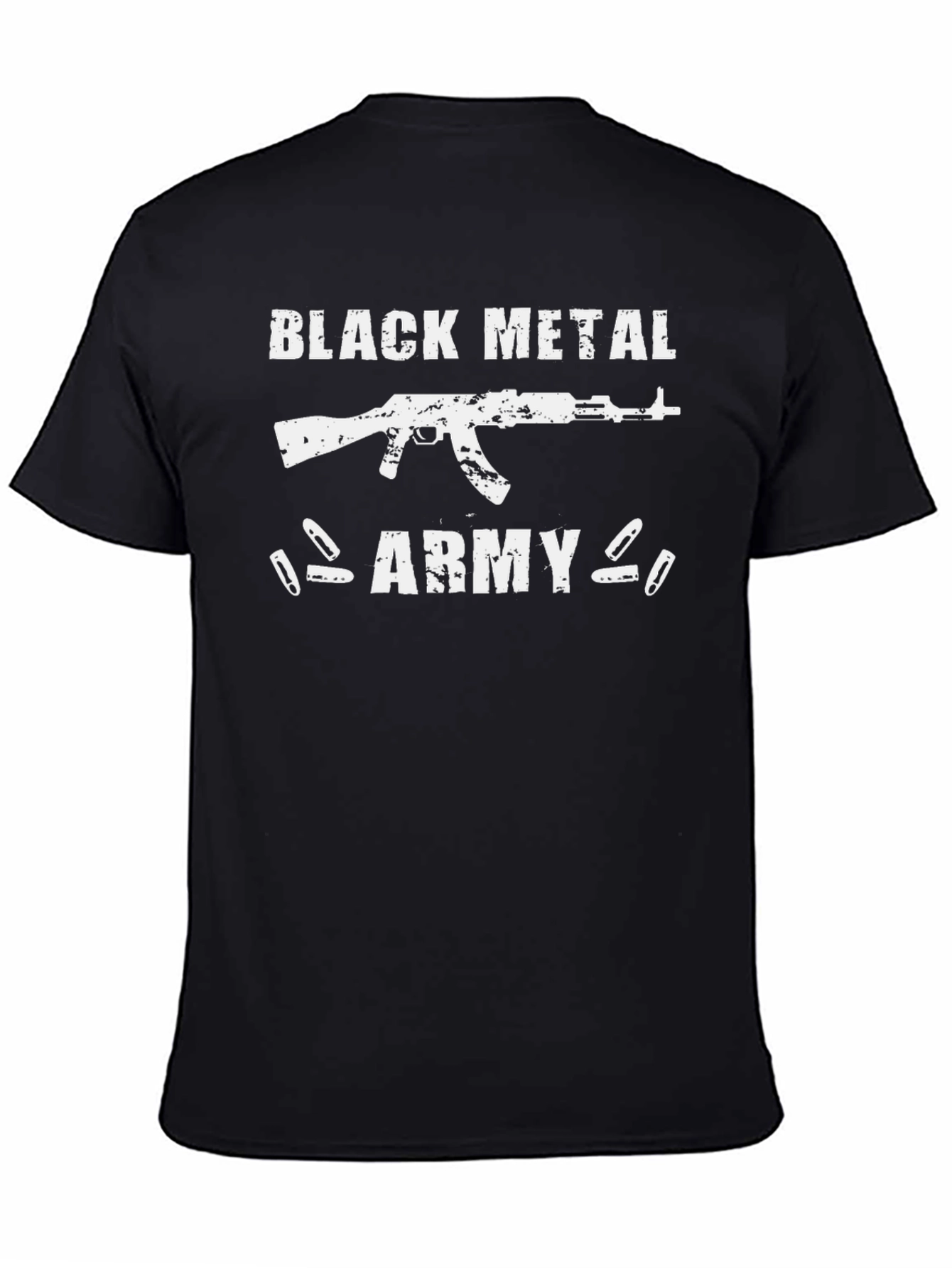 Black Metal Army Graphic T-Shirt