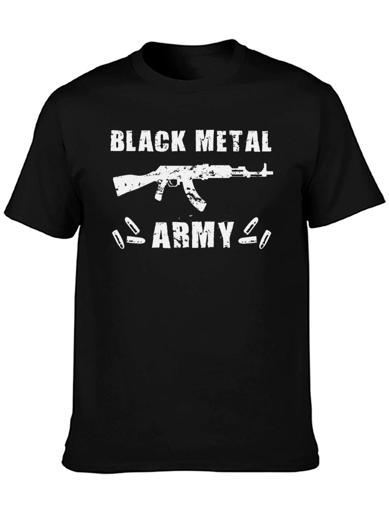Black Metal Army Graphic T-Shirt
