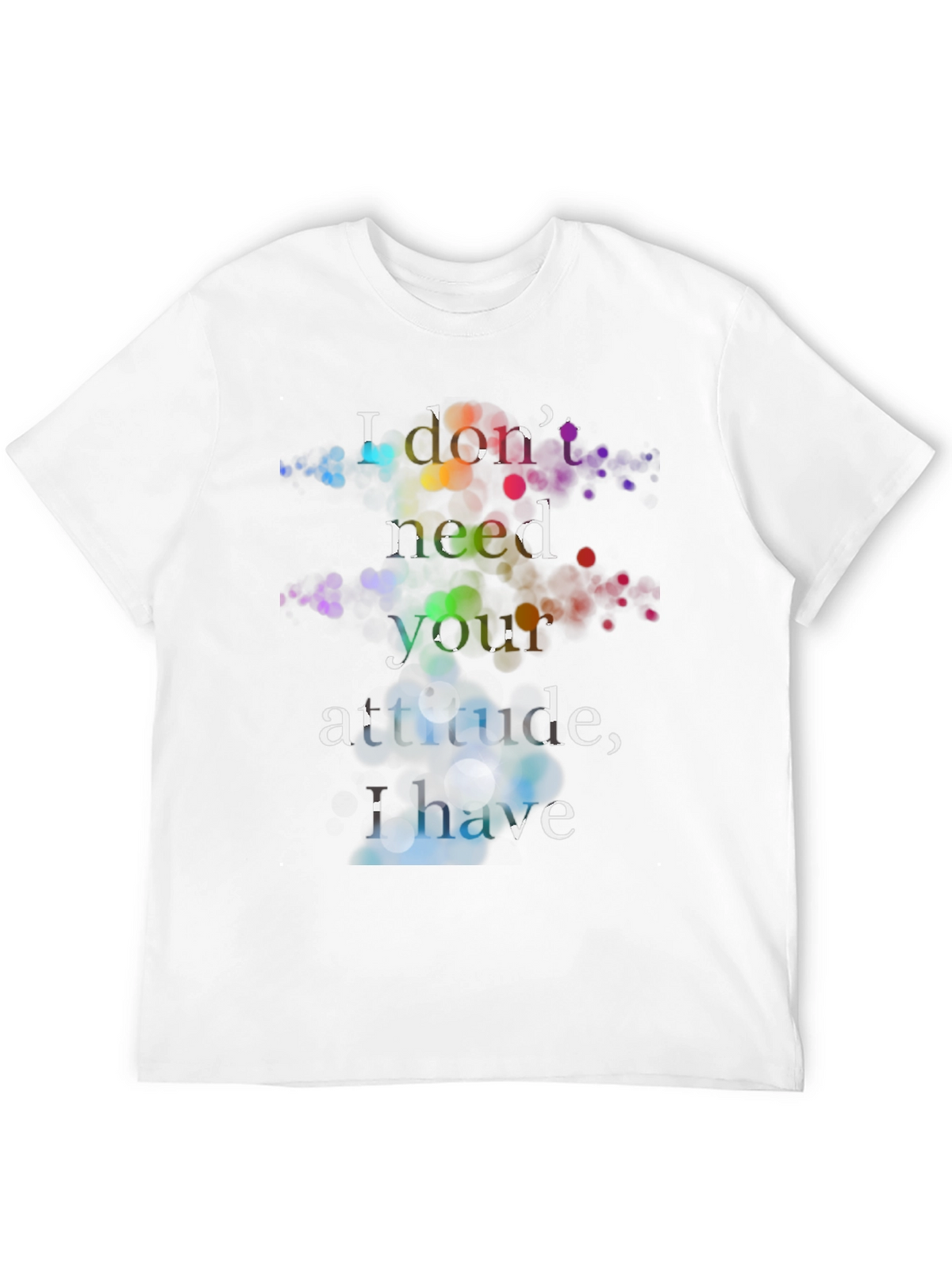 Attitude Graphic Tee - Sarcastic Humor Black T-Shirt