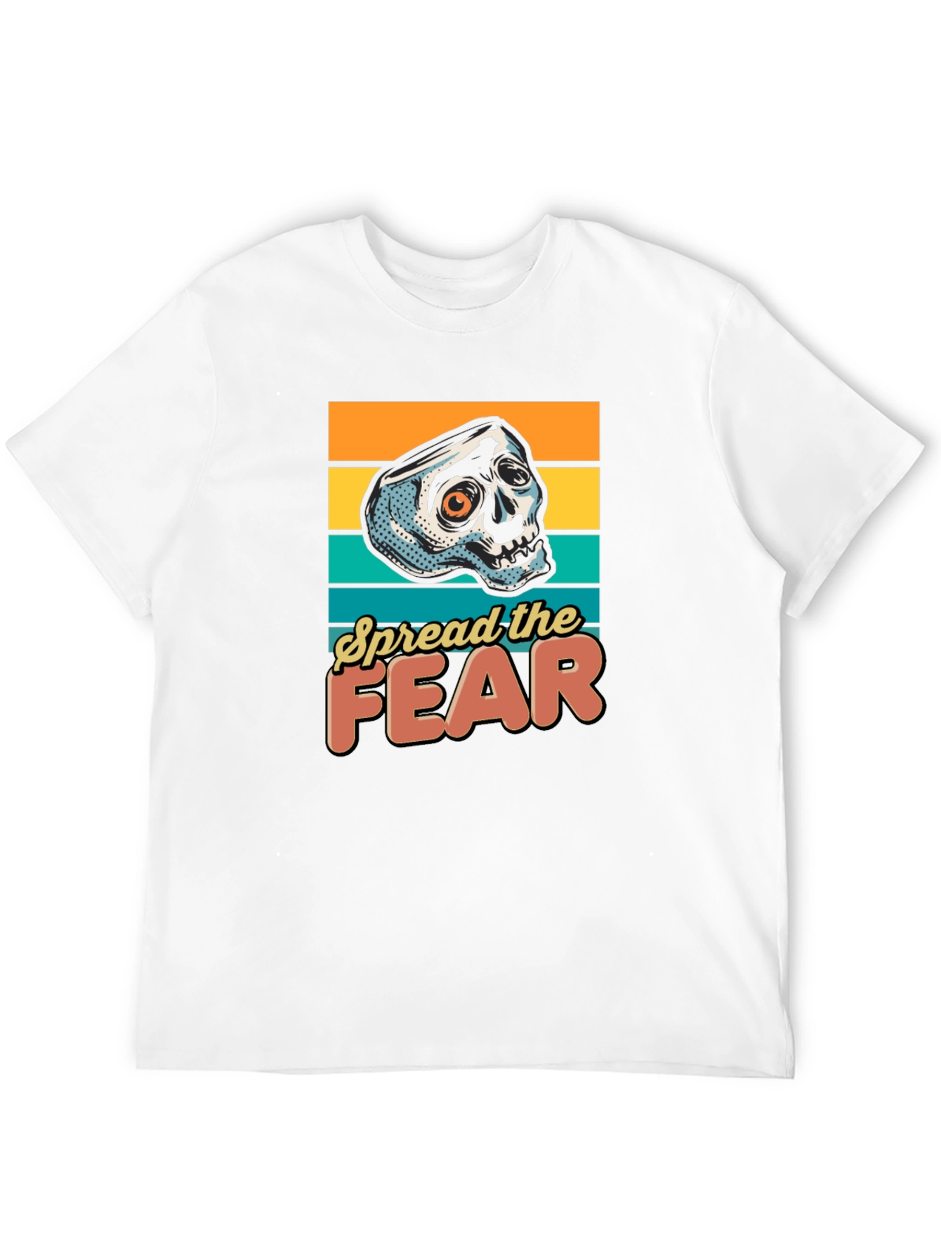 Spread the Fear Graphic Tee - Skull Design
