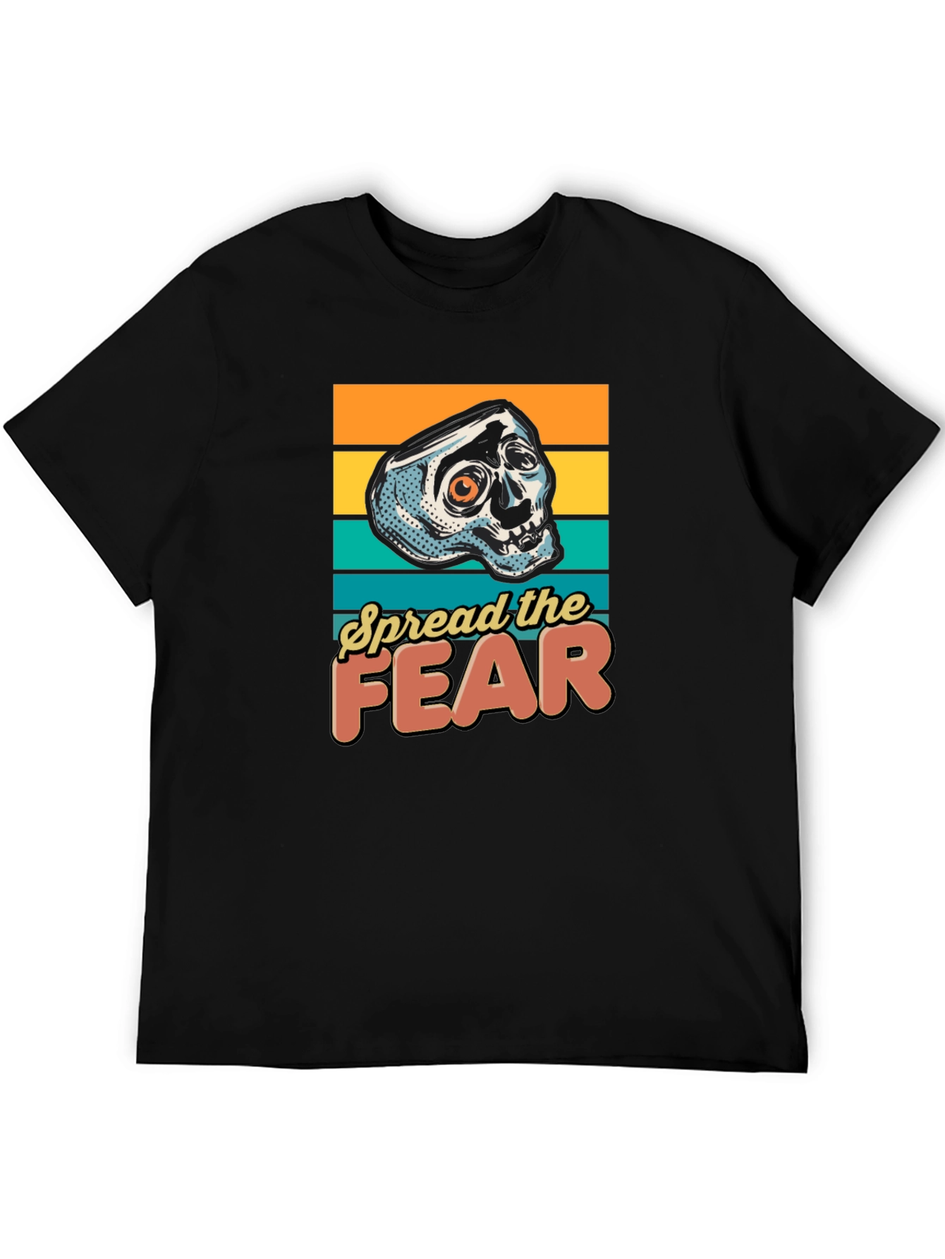 Spread the Fear Graphic Tee - Skull Design