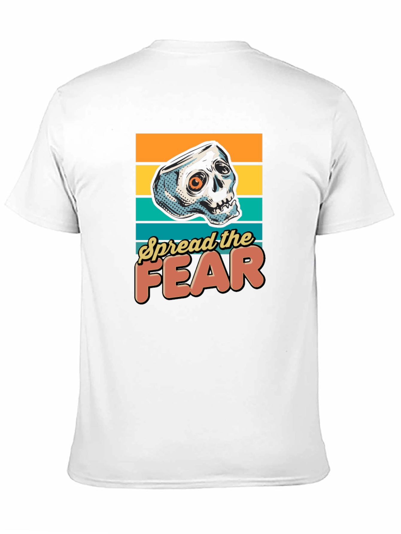 Spread the Fear Graphic Tee - Skull Design