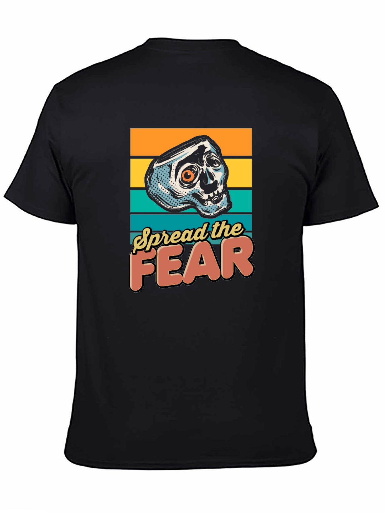 Spread the Fear Graphic Tee - Skull Design
