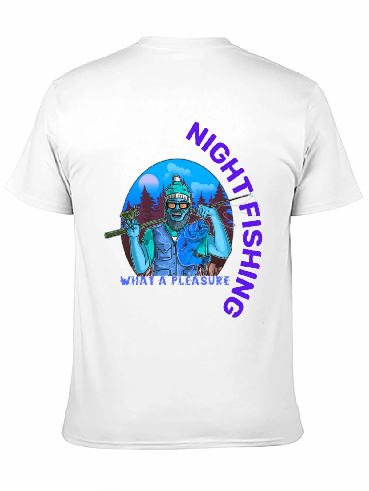 Night Fishing T-Shirt - Unique Fisherman Design