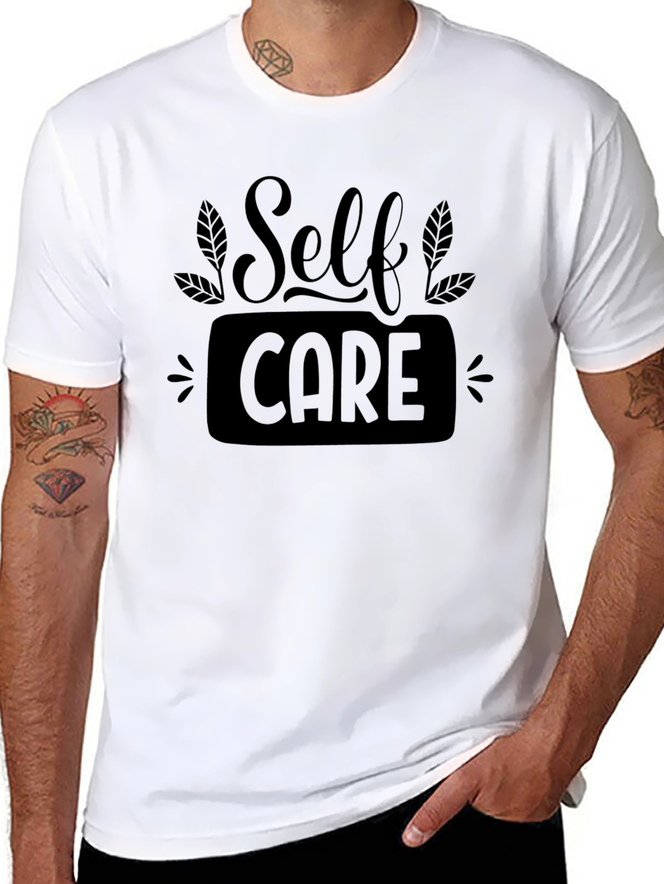 Self Care Black T-Shirt - Stylish Comfort