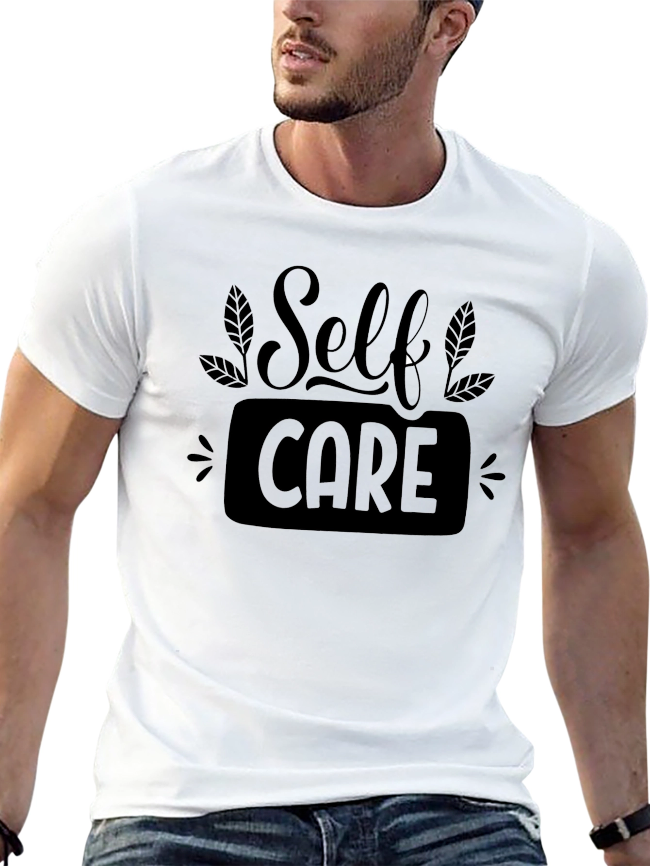 Self Care Black T-Shirt - Stylish Comfort
