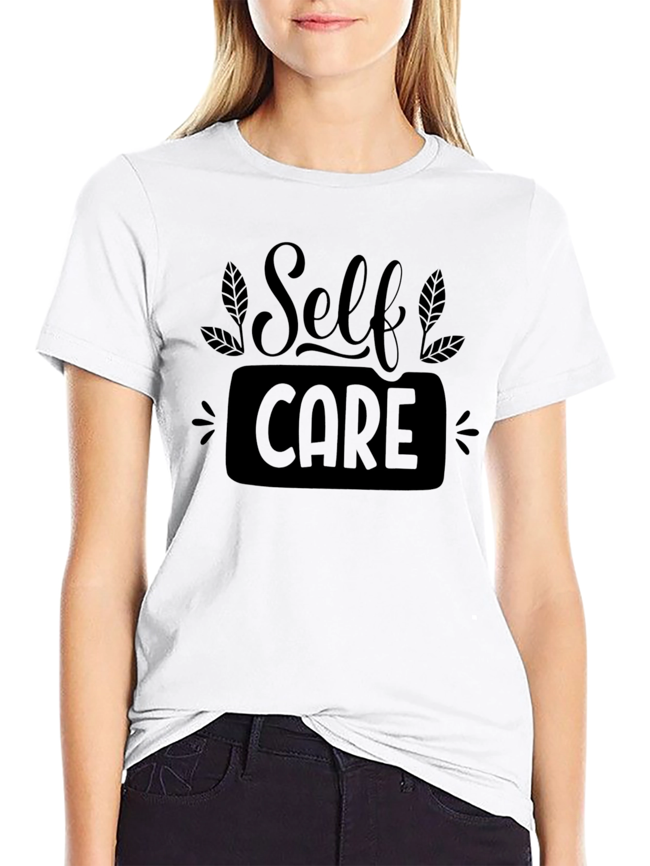 Self Care Black T-Shirt - Stylish Comfort