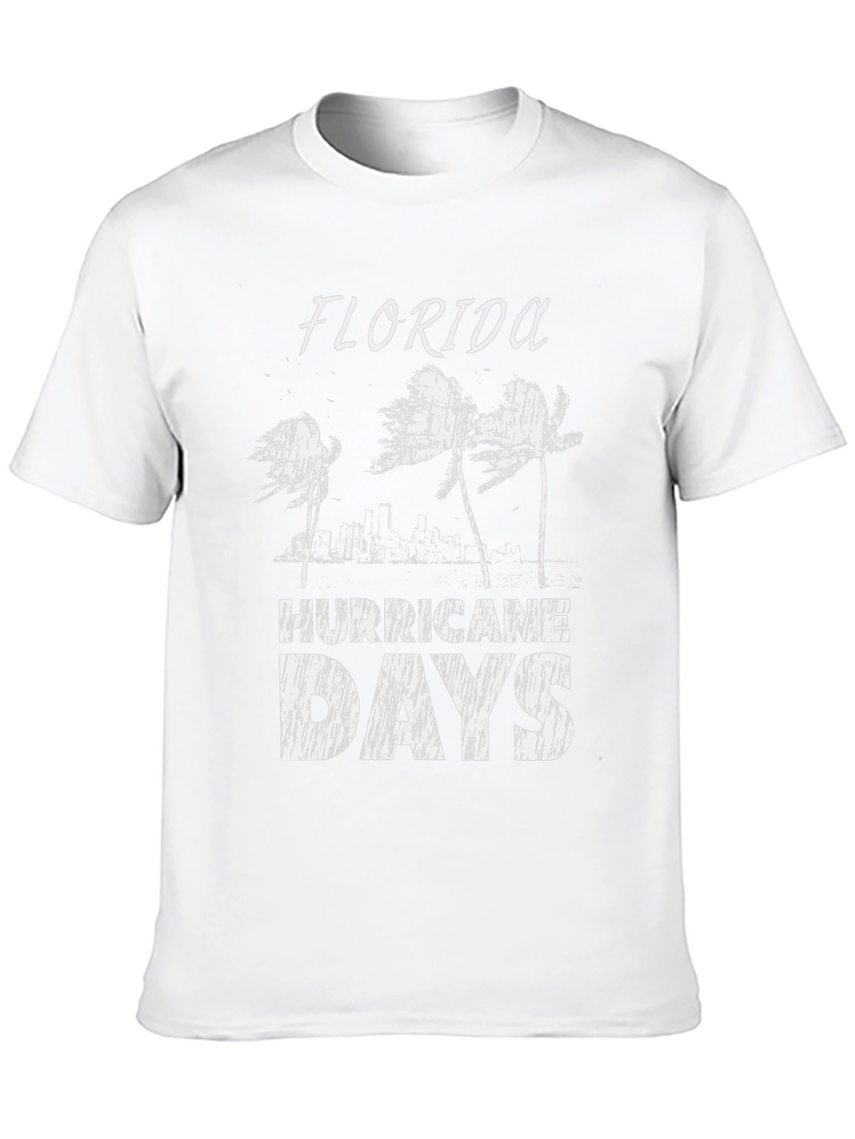 Florida Hurricane Days Black T-Shirt