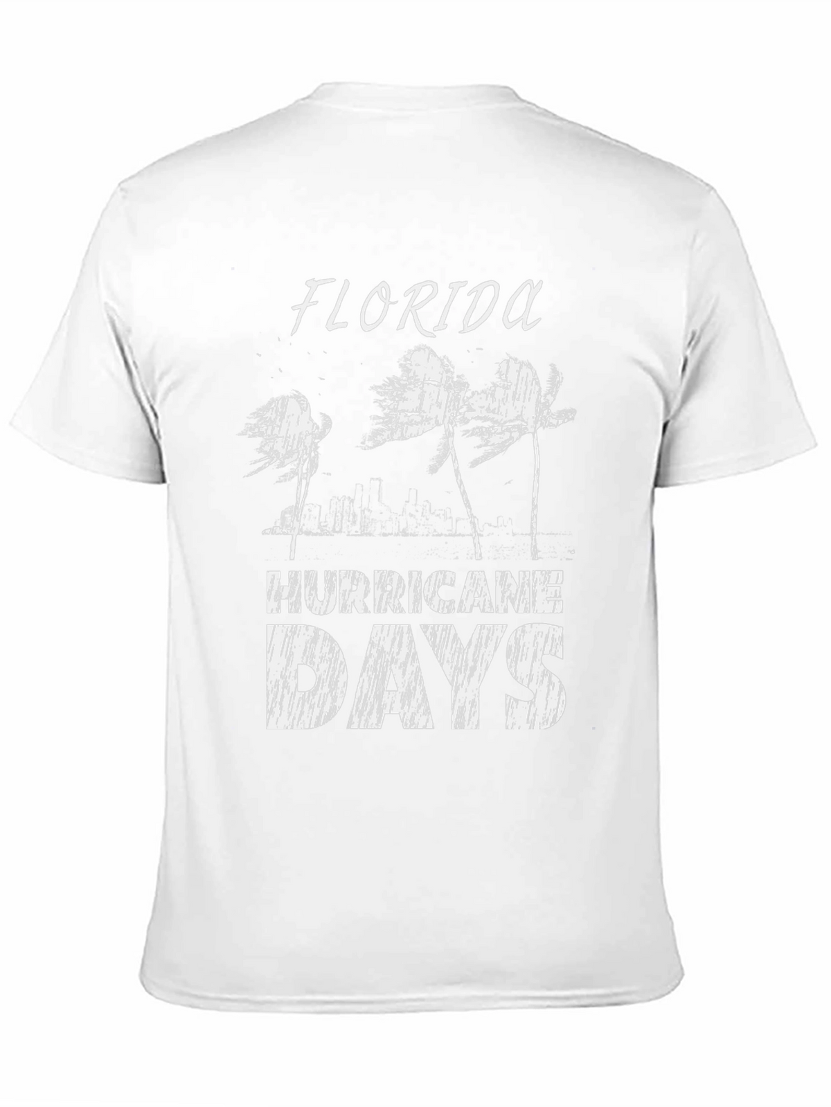 Florida Hurricane Days Black T-Shirt