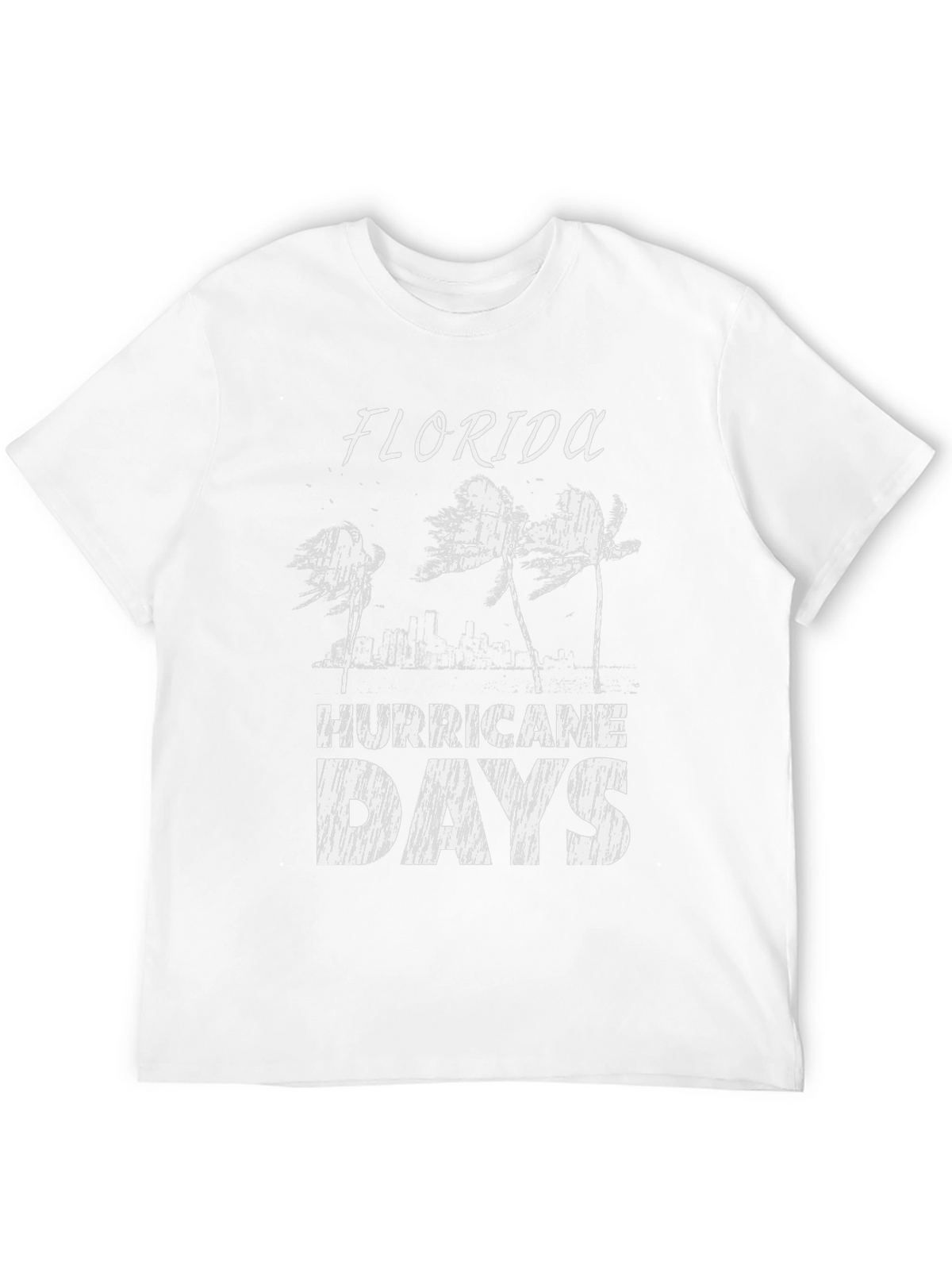 Florida Hurricane Days Black T-Shirt