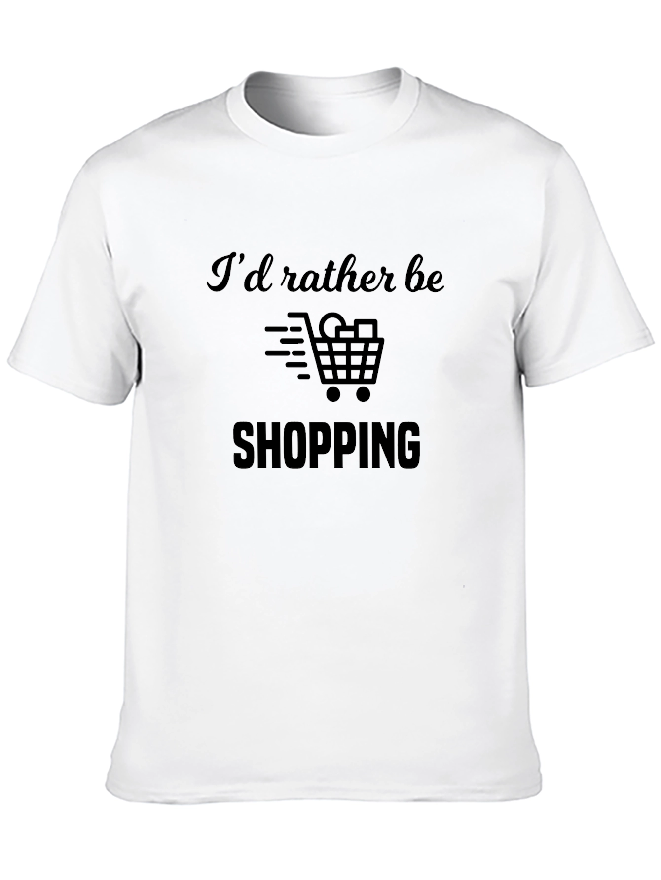 Shopping Lovers Tee: Id Rather Be Shopping